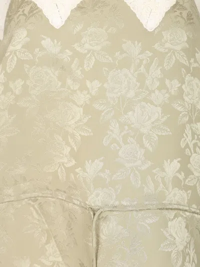 Chloé Silk Top With Drawstring Waist And Floral Pattern