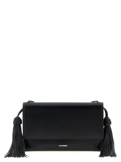 Jil Sander Tassel Leather Crossbody Bag