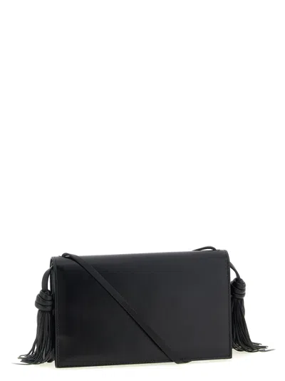 Jil Sander Tassel Leather Crossbody Bag