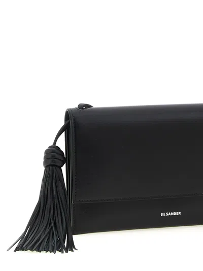 Jil Sander Tassel Leather Crossbody Bag