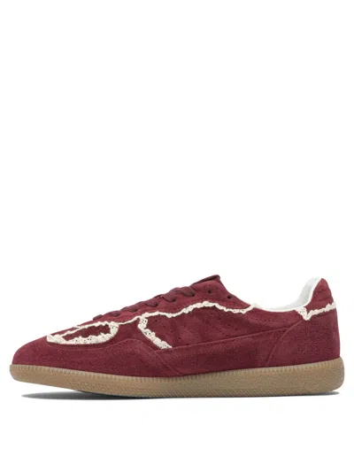 Alohas Tb.490 Crochet Burgundy Leather Sneakers Burgundy In Burgundy