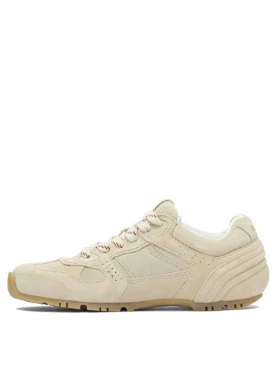 Alohas Suede Lace-up Sneakers In Neutral