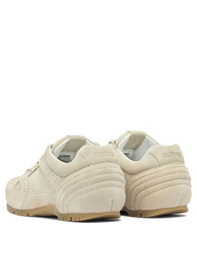 Alohas Suede Lace-up Sneakers In Neutral