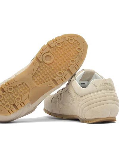 Alohas Suede Lace-up Sneakers In Neutral