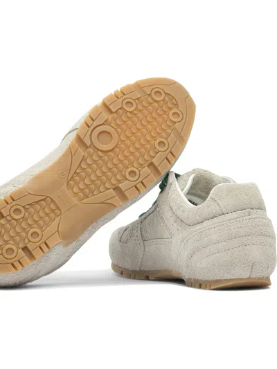 Alohas Tb.56 Suede Fuzzy Light Grey Leather Sneakers In Gray