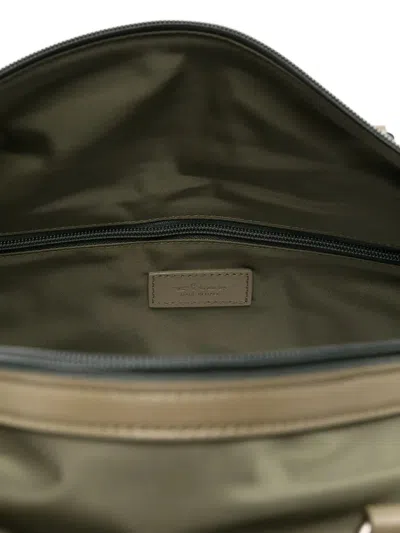 Kiton Logo Tag Travel Bag With Detachable Strap