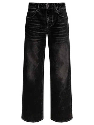 Balenciaga Wide-leg Trousers Faded Effect