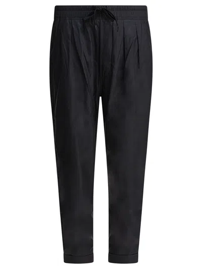 Tom Ford Elastic Waistband Pleated Front Cuffed Hem
