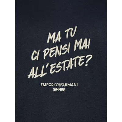 Emporio Armani Embroidered-graphic T-shirt