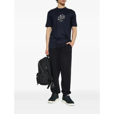 Emporio Armani Embroidered-graphic T-shirt