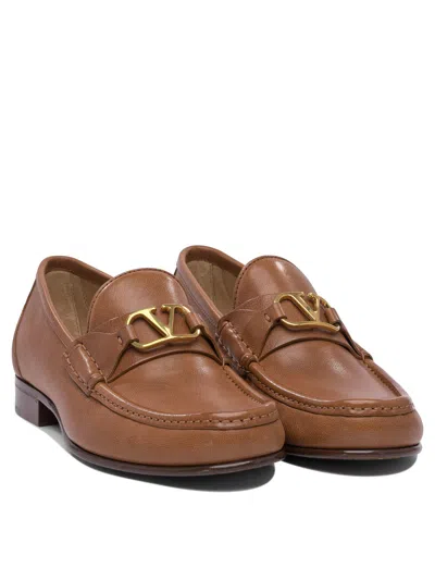 Valentino Garavani Vlogo Signature Loafer In Brown