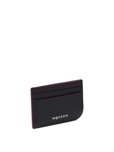 Alexander Mcqueen Black Leather Wallet By  In Black