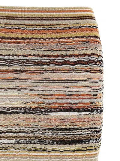 Missoni Wave Pattern Skirt Skirts Multicolor