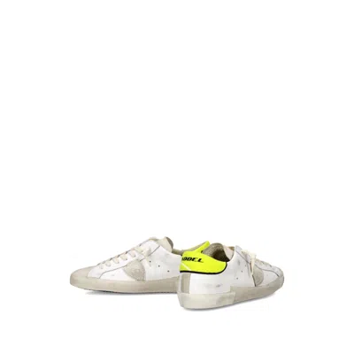 Philippe Model White  Yellow Sneakers In White