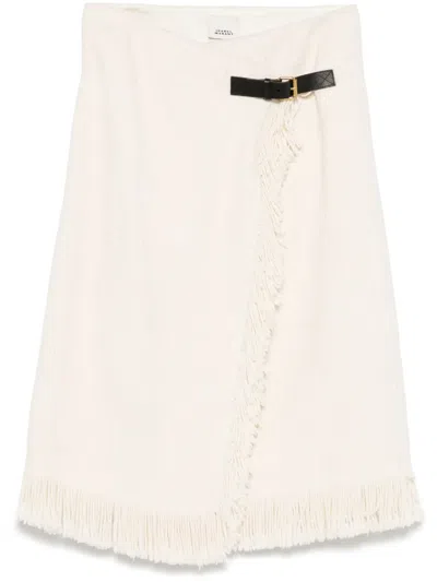 Isabel Marant Galla Midi Skirt In Neutral