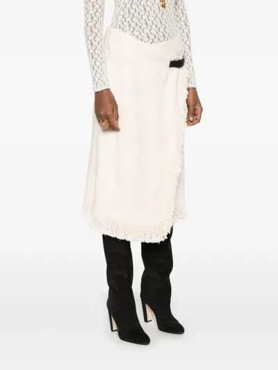 Isabel Marant Galla Midi Skirt In Neutral
