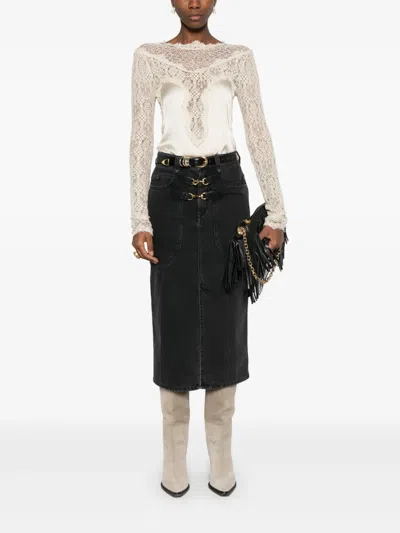 Isabel Marant Skirt With Front And Back Pockets In Black