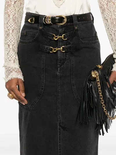 Isabel Marant Skirt With Front And Back Pockets In Black
