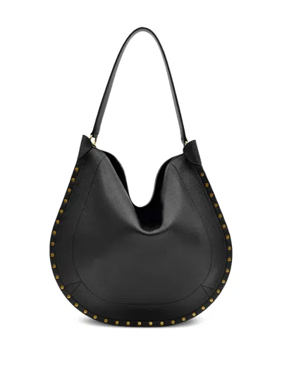 Isabel Marant Oskan Hobo Soft Shoulder Bag In Black