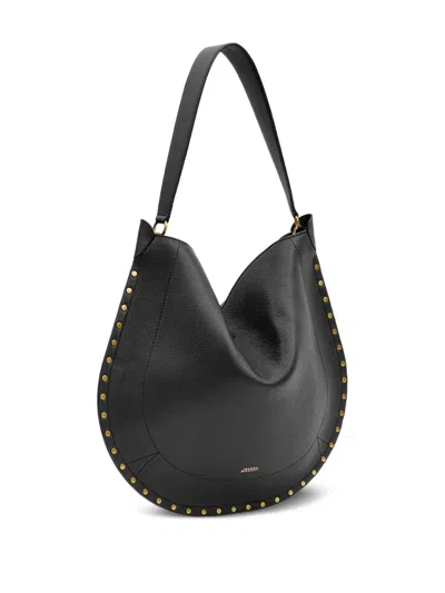 Isabel Marant Oskan Hobo Soft Shoulder Bag In Black