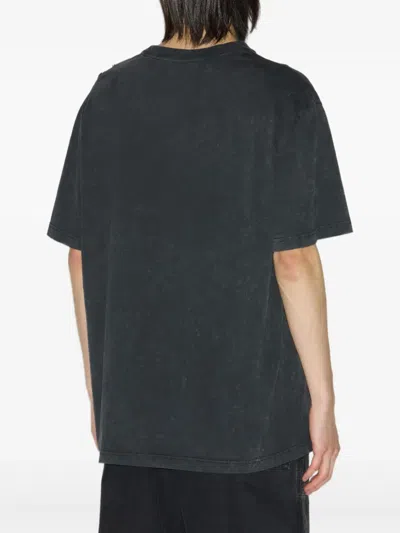 Isabel Marant Crew Neck Graphic Print Short Sleeves T-shirt In Gray
