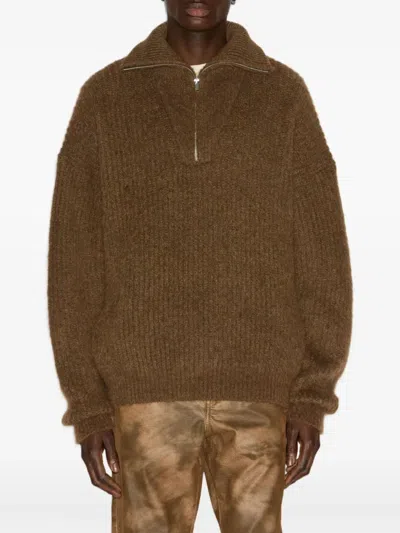 Isabel Marant Long Sleeve Sweater In Brown