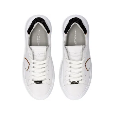 Philippe Model Temple Low Sneakers In White