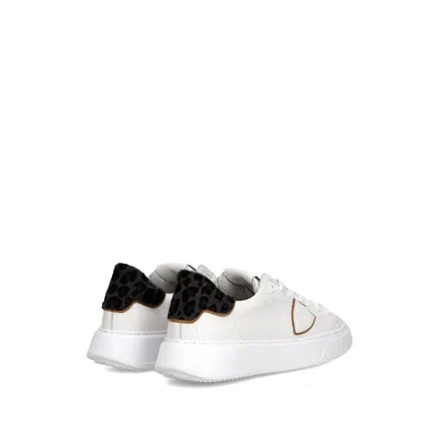 Philippe Model Temple Low Sneakers In White