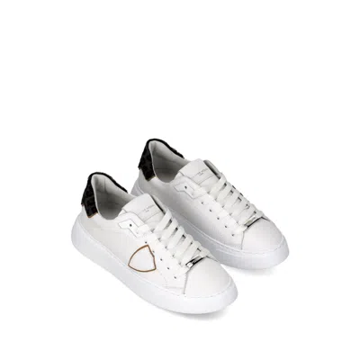 Philippe Model Temple Low Sneakers In White
