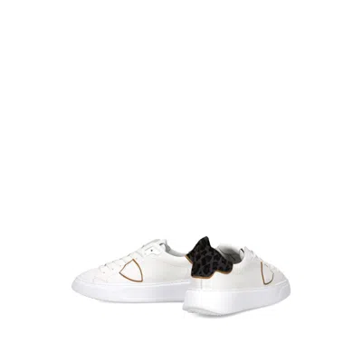 Philippe Model Temple Low Sneakers In White