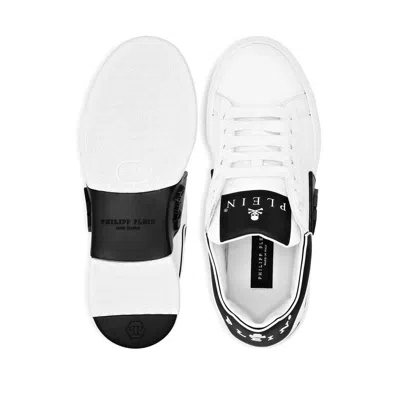 Philipp Plein Nappa Leather Sneakers Low Top Hexagon In Multi