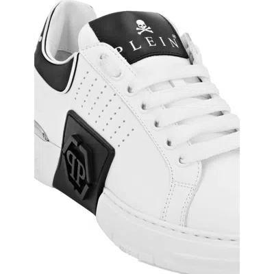 Philipp Plein Nappa Leather Sneakers Low Top Hexagon In Multi