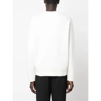 Emporio Armani Men's Logo Cotton Sweatshirt In White
