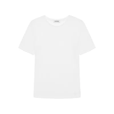 Anine Bing Pia T-shirt In White Polyester