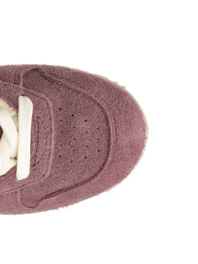 Autry Windspin Sneakers With Used-effect Suede In Pink