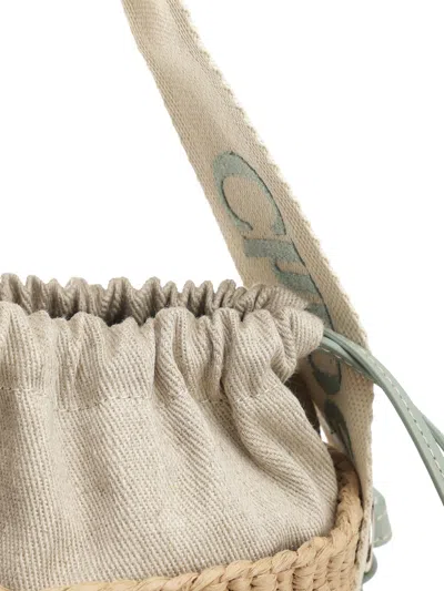 Chloé Womens Chloe Woody Small Paper Bucket Bag
