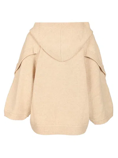 Max Mara Wool And Cashmere Cardigan Knitwear Beige In Neutral