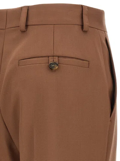Stella Mccartney Wool Trousers With Wide Leg And Front Crease