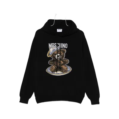 Moschino Wool Sweaters In Black