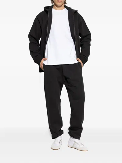Givenchy Relaxed-fit Black Zip-up Hoodie With Drawstring Hood In Black