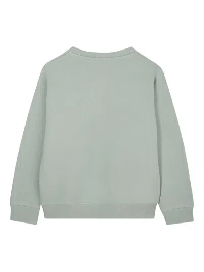 Hugo Boss Logo-print Sweatshirt In Green