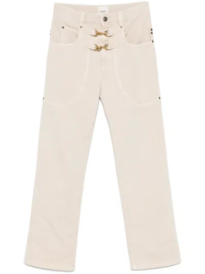 Isabel Marant Brinley Jeans In Neutral