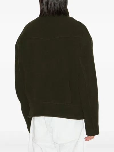 Isabel Marant Keyle Coat In Green