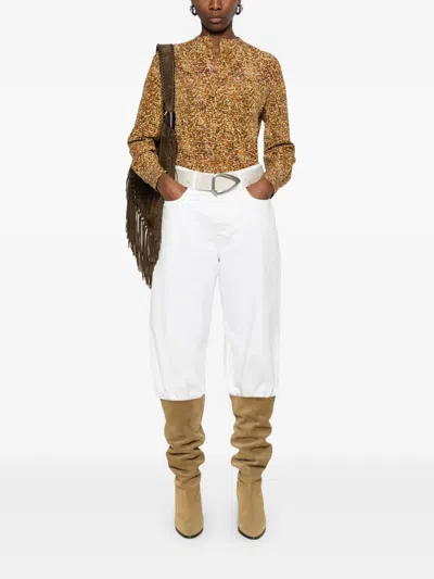 Isabel Marant Sima Blouse In Brown