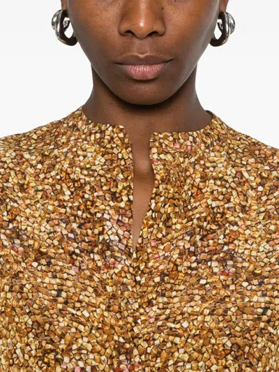 Isabel Marant Sima Blouse In Brown