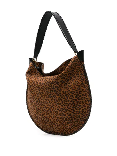 Isabel Marant Oskan Soft Hobo Bag In Brown