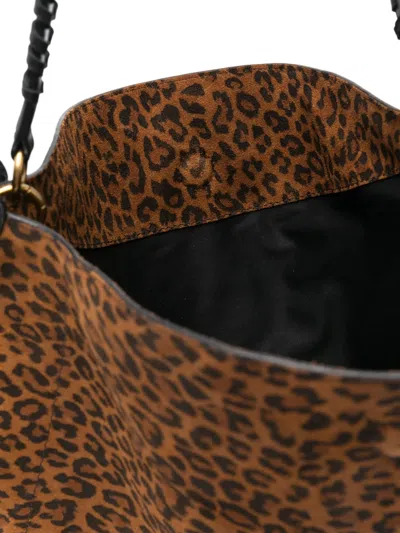 Isabel Marant Oskan Soft Hobo Bag In Brown