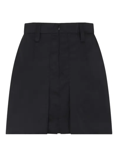 Prada Mini Skirt With Belt Loops And Pleats