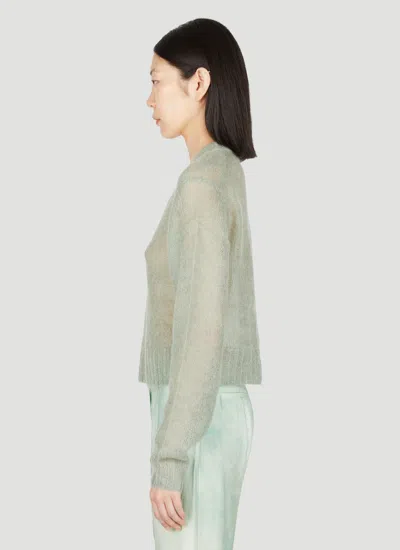 Acne Studios Women Mohair Knit Sweater In Green