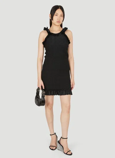 Alexander Wang Women Ruffle Trim Dress In Black